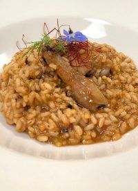 Receta de arroz de conejo y aceitunas de Aragón.